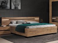 Bed OLIGA 180x200 cm scarlet eik met led - thumbnail