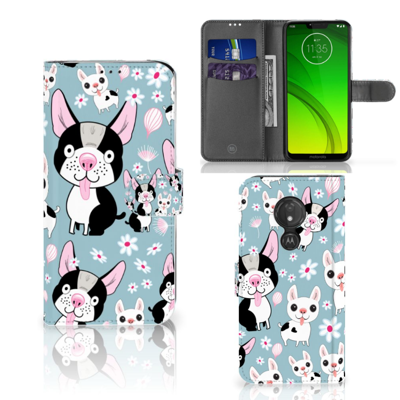 Motorola Moto G7 Power | Telefoonhoesje | Met pasjeshouder | Hondjes