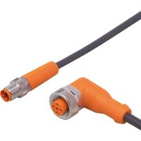 ifm Electronic EVC286 Verbindingskabel Aantal polen (sensoren): 4, 5 Stekker, recht, Bus, haaks 0.6 m 1 stuk(s) - thumbnail