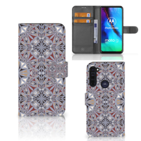 Motorola Moto G Pro Bookcase Flower Tiles - thumbnail