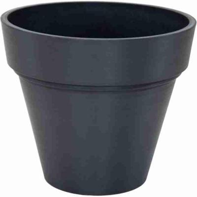 Pot - MEGA COLLECTIONS - Ecostone Plantenbak - Ø 55 cm - H 51 cm - Zwart