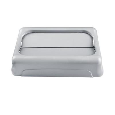 Rubbermaid deksel voor afvalcontainer Slim Jim, tuimeldeksel, grijs