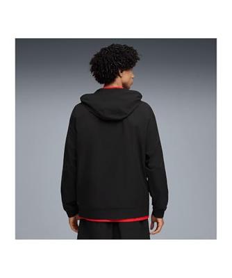 PUMA AC Milan Pumatech Trainingsjack Woven 2025-2026 Zwart Rood - thumbnail