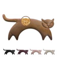 Leschi Verwarmingskussen Clara de Kat - Karamel - thumbnail