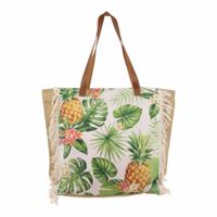 Jute Shopper met Ananassen (Print) - thumbnail