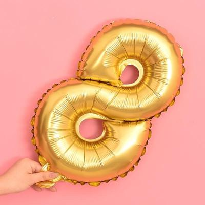 5 stuks 16 Inch nummer folie ballonnen Happy Birthday Party ballonnen bruiloft