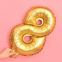 5 stuks 16 Inch nummer folie ballonnen Happy Birthday Party ballonnen bruiloft - thumbnail