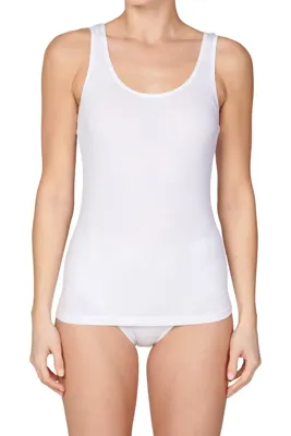 2-pack dames hemden bamboe - Onderhemd ronde hals vrouwen - Singlet - L - Wit - L - L - L - L - L - L - L - L - L - L