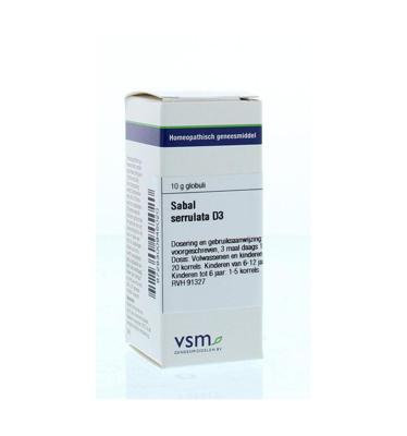 VSM Sabal serrulata D3 (10 gr) VSM Sabal serrulata D3 (10 gr)