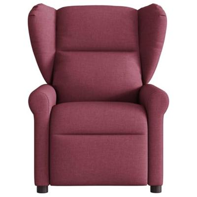 Fauteuil verstelbaar stof wijnrood Fauteuil verstelbaar stof wijnrood