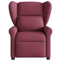 Fauteuil verstelbaar stof wijnrood - thumbnail