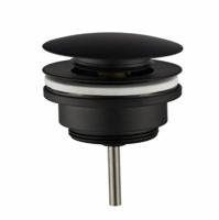 Wiesbaden Caral clickwaste afvoerplug 5/4" mat zwart - thumbnail