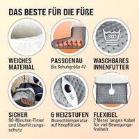 Elektrische voetenwarmer grijs met 6 warmtestanden 100W - thumbnail