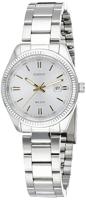 Casio LADY DATE - ARGENTEE, GOLD INDEXES (Ø 30 mm) (Ø 32 mm) Dames horloge - thumbnail