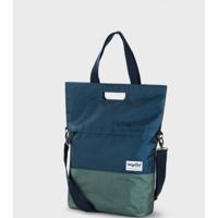 Gerecyclede shopper fietstas Urban Proof 20 liter - blauw/groen - thumbnail