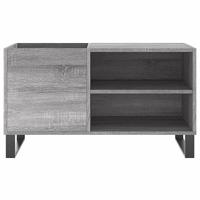 Platenkast 85x38x48 cm bewerkt hout grijs sonoma eikenkleurig - thumbnail