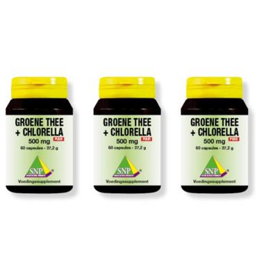 SNP Groene thee chlorella 500 mg 2 + 1 (180 caps) SNP Groene thee chlorella 500 mg 2 + 1 (180 caps)