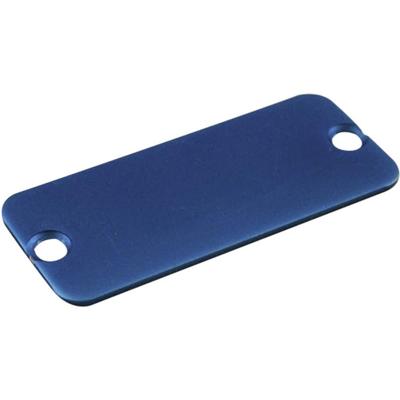 Hammond Electronics 1455NALBU-10 1455NALBU-10 End plate Aluminium Blauw 1 stuk(s)