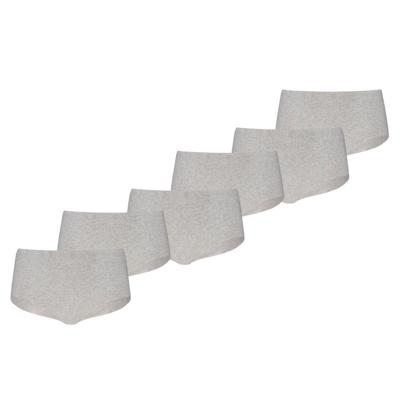 Puma Dames Mini Shorts Invisible Cotton 6-pack Light Grey Melange-S