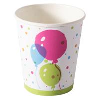 Duni Papieren Bekers Splash Balloons 20 cl 10 Stuks - thumbnail