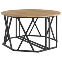 Salontafel artisanaal eikenkleurig 80 x 80 x 42 cm - thumbnail