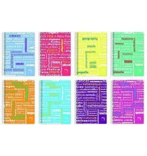 Schrift Pacsa Geel Multicolour Din A4 4 Onderdelen 80 Lakens