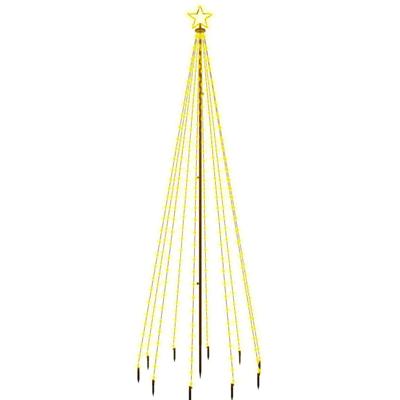 Kerstboom met grondpin 310 LED's warmwit 300 cm