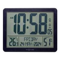 Digitale tafel-/wandklok 17,3 x 14 x 2,7 cm - RCC - weerstation - ABS - NeXtime - "Oneforall" - thumbnail