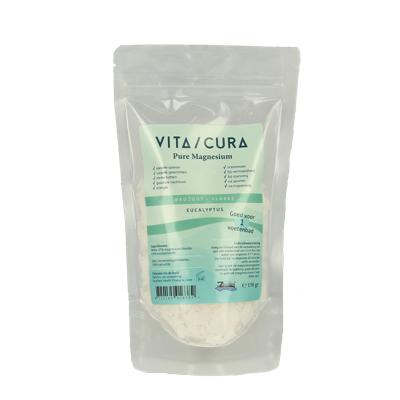 Vitacura Magnesium zout flakes eucalyptus 150 Gram Vitacura Magnesium zout flakes eucalyptus 150 Gram