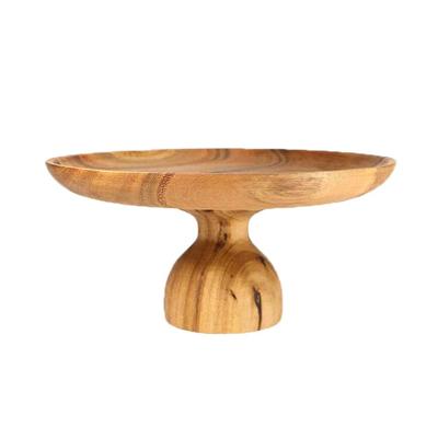 Houten Ronde Gebakschaal (26 x 12,5 cm) Houten Ronde Gebakschaal (26 x 12,5 cm)