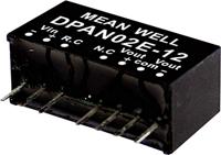 MEAN WELL DPAN02E-12 DC/DC-convertermodule 83 mA 2 W Aantal uitgangen: 2 x Inhoud 1 stuk(s) - thumbnail