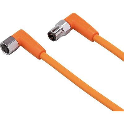 ifm Electronic EVT170 Verbindingskabel Aantal polen (sensoren): 3, 3 Stekker, haaks, Bus, haaks 5 m 1 stuk(s)