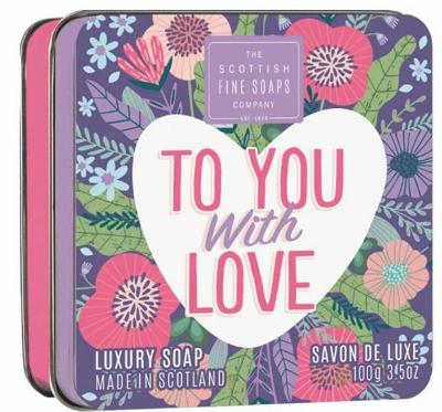 Scottish Fine Soaps Soap in a Tin Sweet Hearts To You With Love 100gr