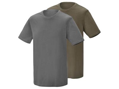 PARKSIDE Set van 2 heren T-shirts (groen/grijs, L) PARKSIDE Set van 2 heren T-shirts (groen/grijs, L)