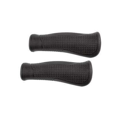 Atom Handvatten zwart, anisch. lengte: 130/130mm. per stel