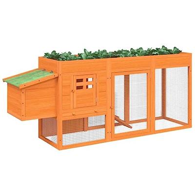 Kippenhok 204x50x84 cm massief grenenhout bruin Kippenhok 204x50x84 cm massief grenenhout bruin