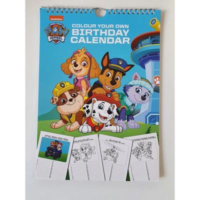 Kleur je eigen Paw Patrol kalender Kleur je eigen Paw Patrol kalender