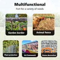 VidaXL Hexagon hek groen 1 x 100 m pvc - thumbnail