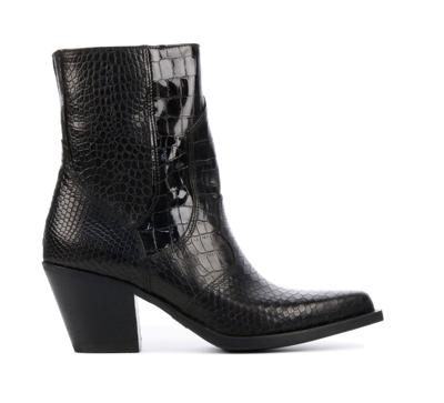 VIA VAI Dames Enkellaarsjes in Leder (Bruin) VIA VAI Dames Enkellaarsjes in Leder (Bruin)