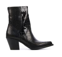 VIA VAI Dames Enkellaarsjes in Leder (Bruin) - thumbnail