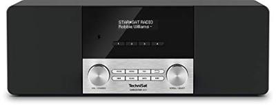 TechniSat CABLESTAR 400, Digitale Radio, via kabel (DVB-C radio, AUXin, IEC in, hoofdtelefoonaansluiting, klok, wekker, stereoluidsprekers 20 Watt), Zwart