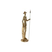 Decoratieve figuren Home ESPRIT Gouden Hars 10 x 10 x 37 cm - thumbnail