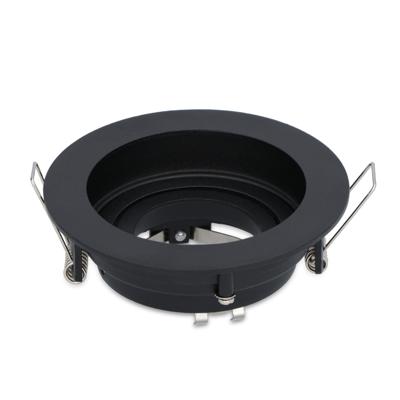 Laredo LED Inbouwspot - Kantelbaar armatuur - Diameter 100mm - GU10 Fitting incl. lamphouder - Rond - IP20 - Zwart