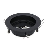 Laredo LED Inbouwspot - Kantelbaar armatuur - Diameter 100mm - GU10 Fitting incl. lamphouder - Rond - IP20 - Zwart - thumbnail