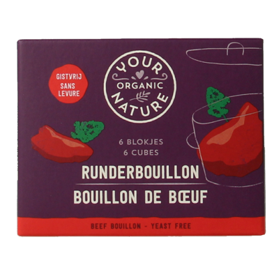 Runderbouillon helder zonder gist bio 66 Gram