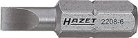 HAZET Bit 2208-4 · 1/4 inch (6,3 mm) zeskant massief · Sleufprofiel · SW 0,5 x 4 mm - thumbnail