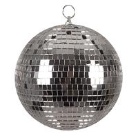 Boland discobal piepschuim 20 cm zilver - thumbnail
