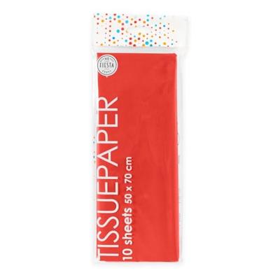 Globos Tissuepapier 10 vellen rood, 50x70cm