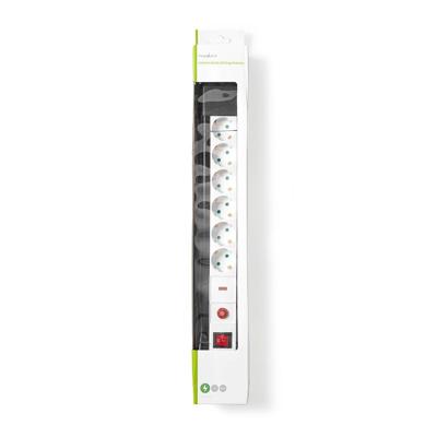Nedis EXS630SPF1PRO Stekkerdoos Met Overspanningsbeveiliging Pro-line 6-wegs 3,00 M Schuko/type F (cee 7/7)