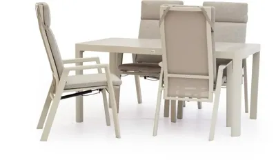 Trestino diningset gironde 161 frazer latte Trestino diningset gironde 161 frazer latte